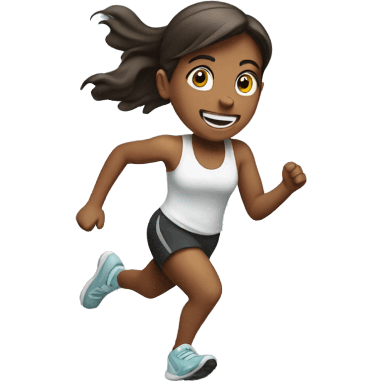 Girl running  emoji