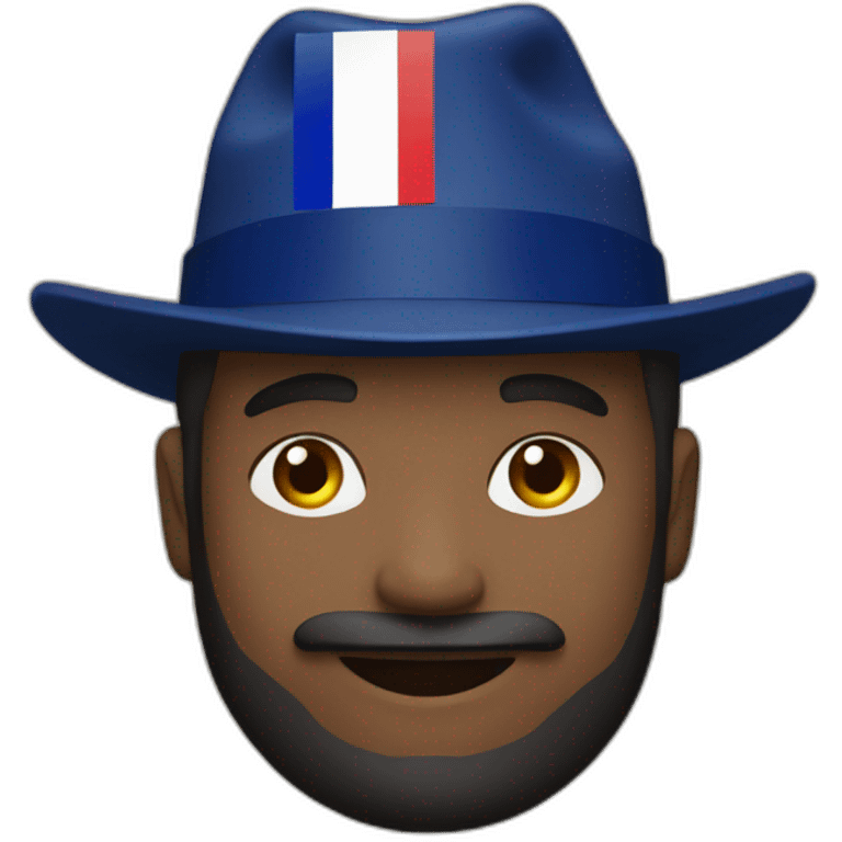 france yang man in national suit with hat emoji