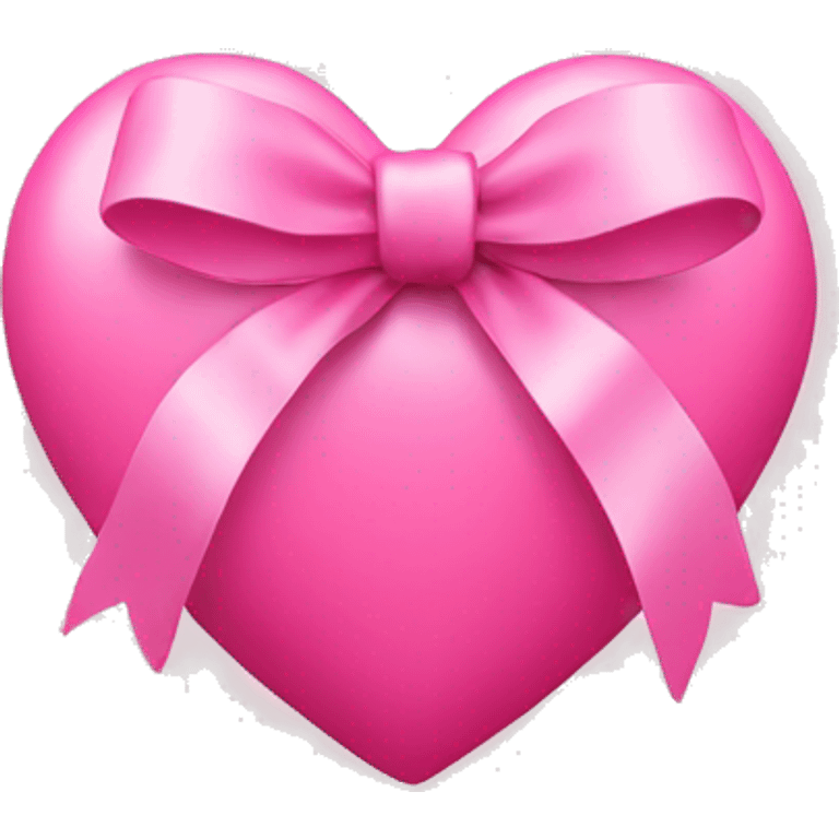 Pink heart with bow  emoji