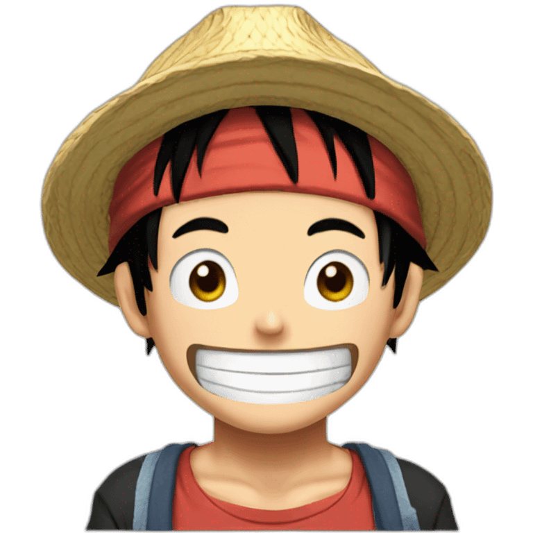 Luffy one face emoji