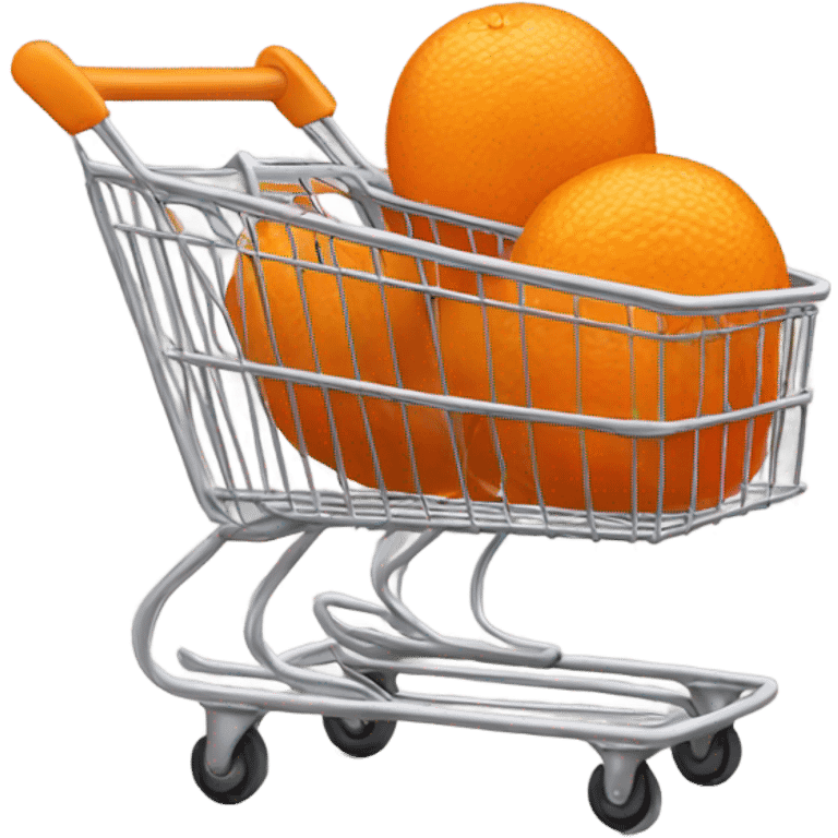 Orange shoppingcart emoji