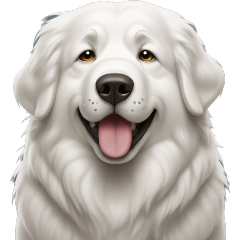 Great Pyrenees pooping emoji