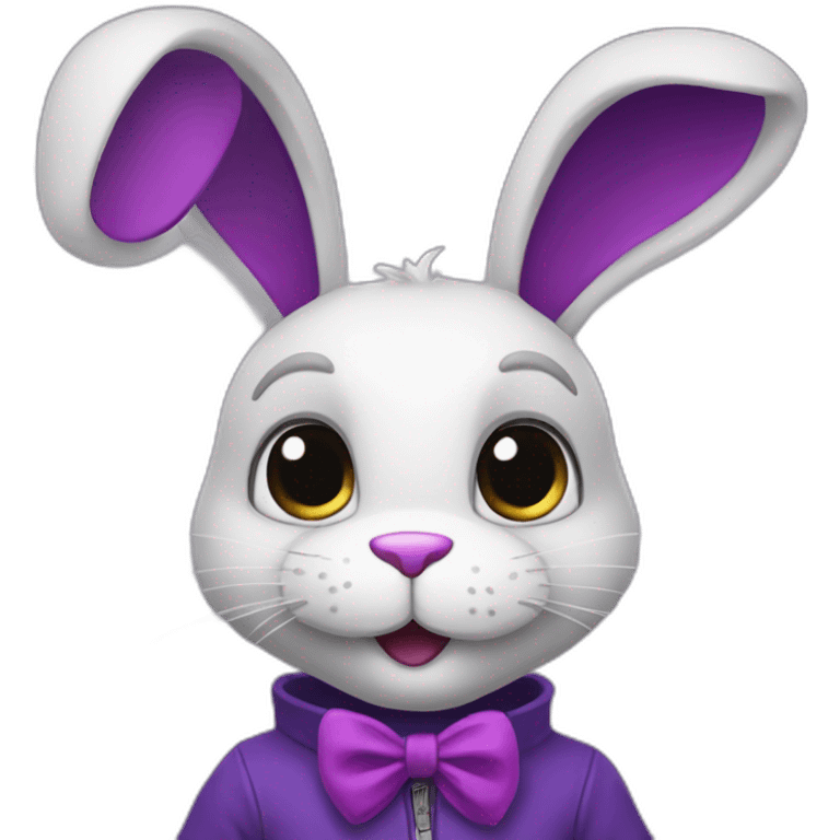 A purpule Bunnie animatronic emoji