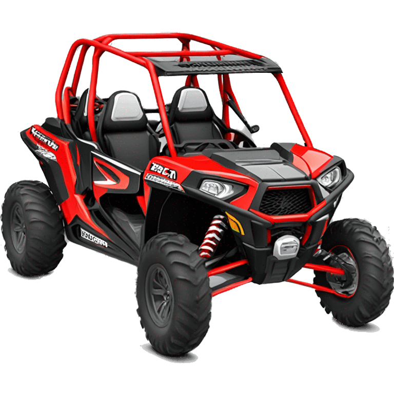 Polaris rzr xp 1000 4 seater in red emoji