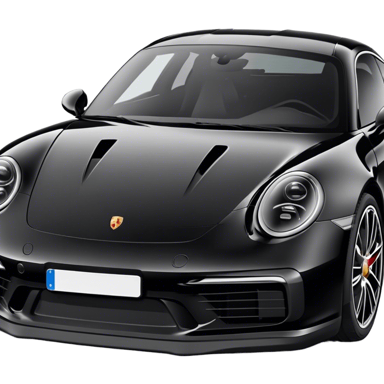 Porsche 911 - Porsche (Model Year: 2021) (Iconic colour: Black) emoji