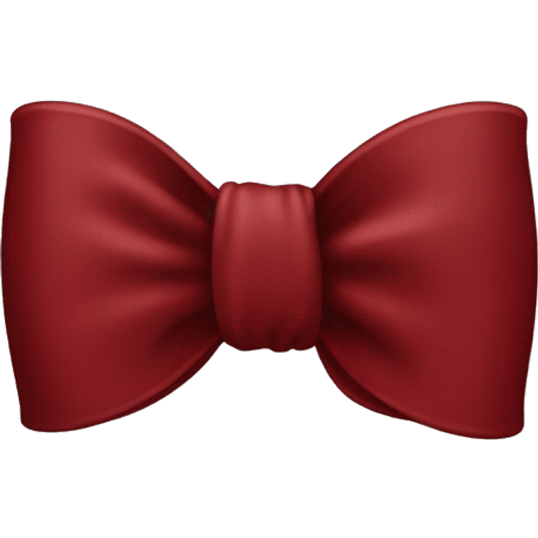 Dark red iPhone bow emoji