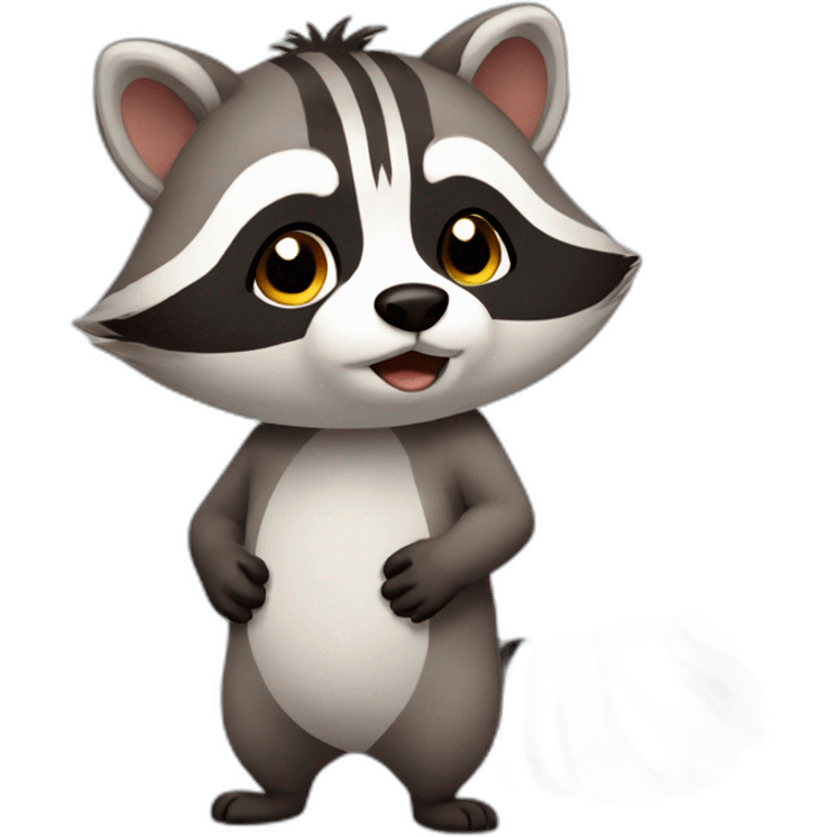 Racoon Big body fat emoji