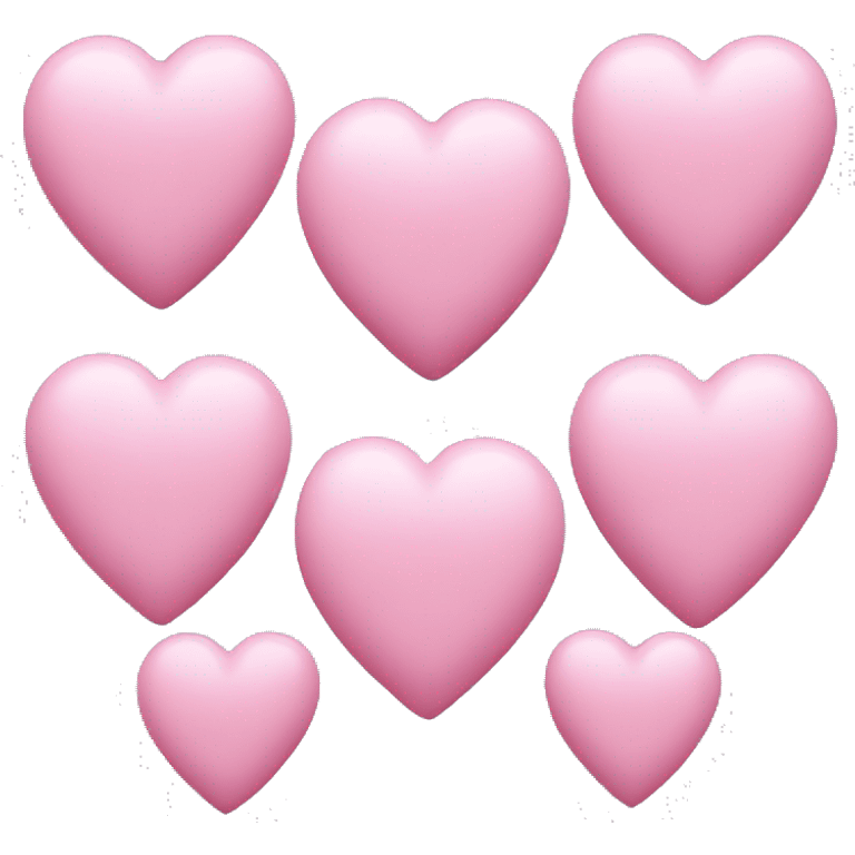 Baby pink heart lumps emoji