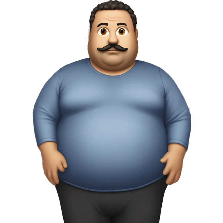 chubby man, with moustache, a sly smirk, wearing track suit, with cash and playing cards in his hands emoji