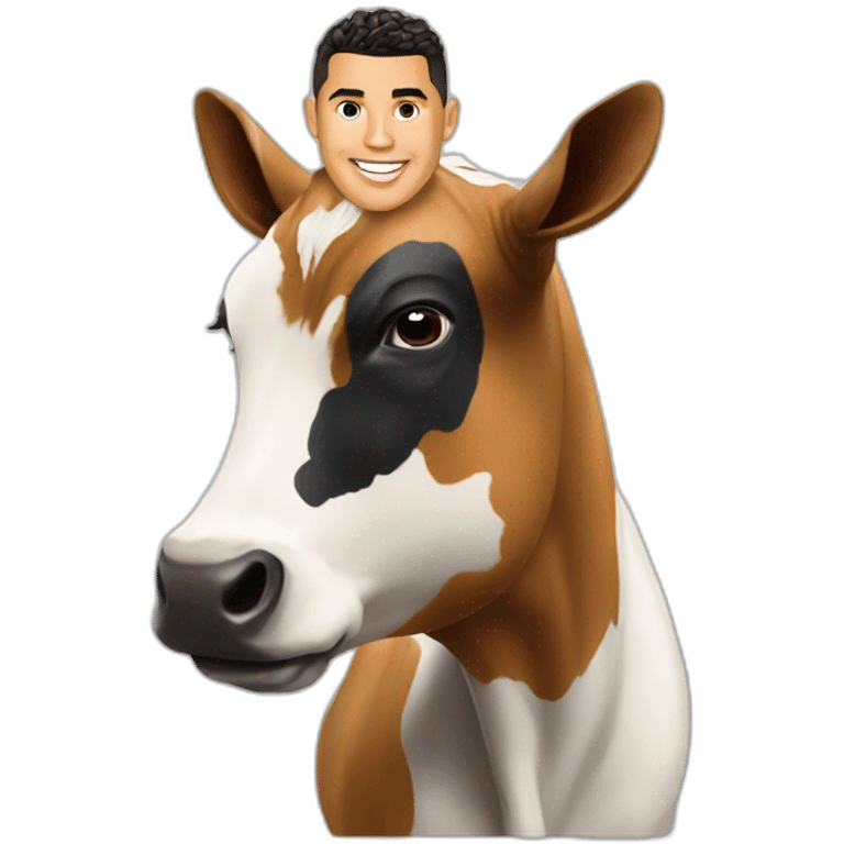 Ronaldo sur vache emoji