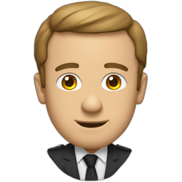 Macron sur les toilettes emoji