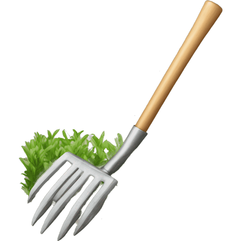 Broadfork for garden  emoji