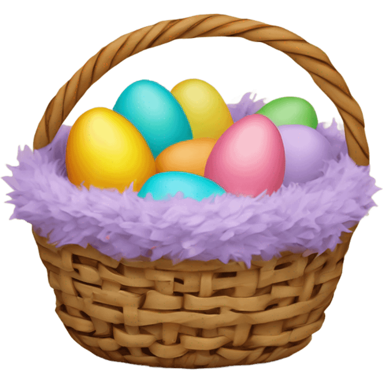 Easter eggs in a basket emoji