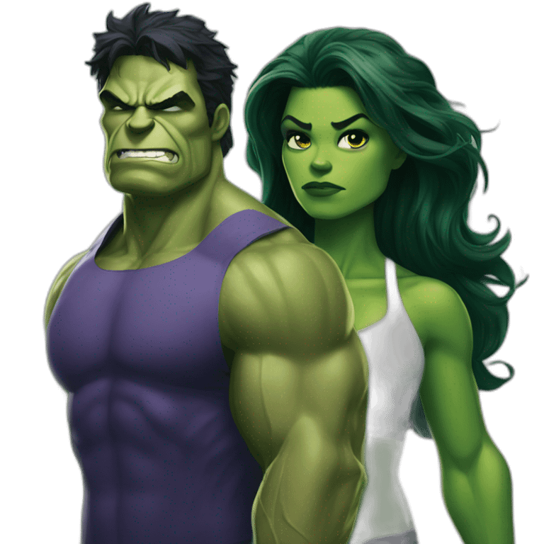 She Hulk and hulk emoji