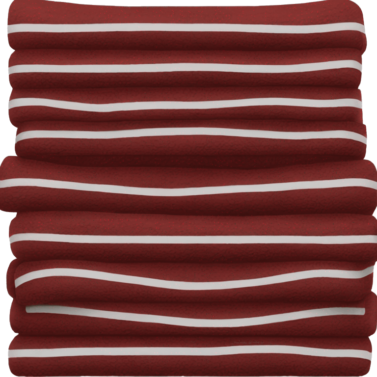 Dark red and black towels stacked emoji