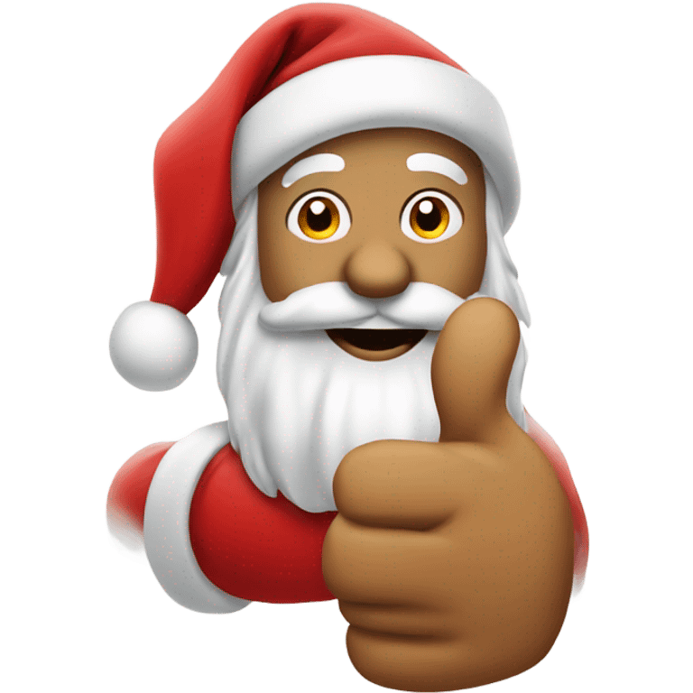 santa thumbs up emoji