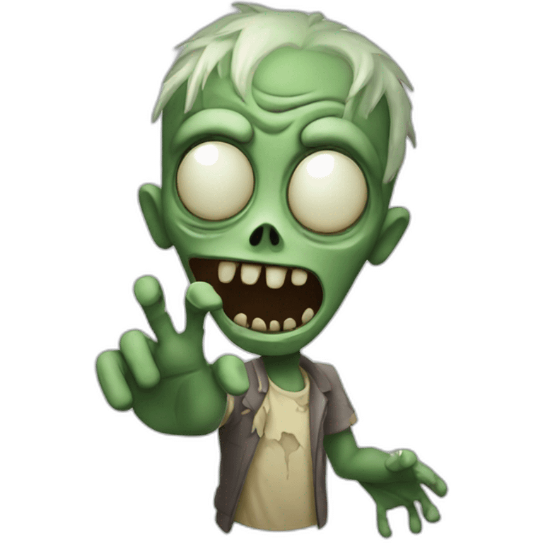 zombie waving hi emoji