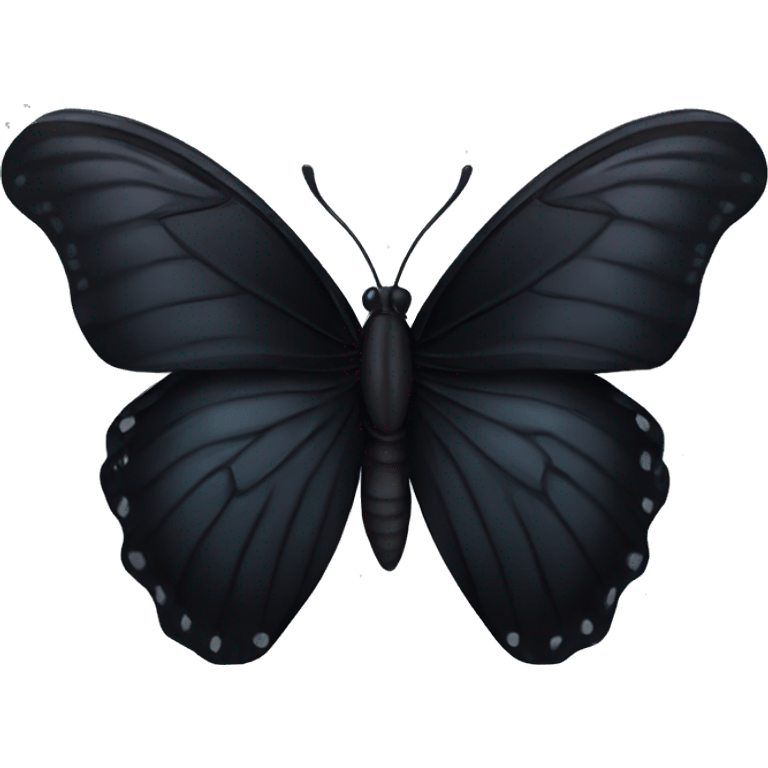 All black butterfly emoji