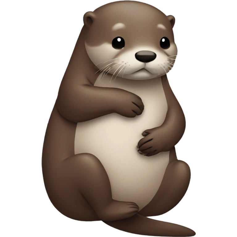 Otter hugging emoji