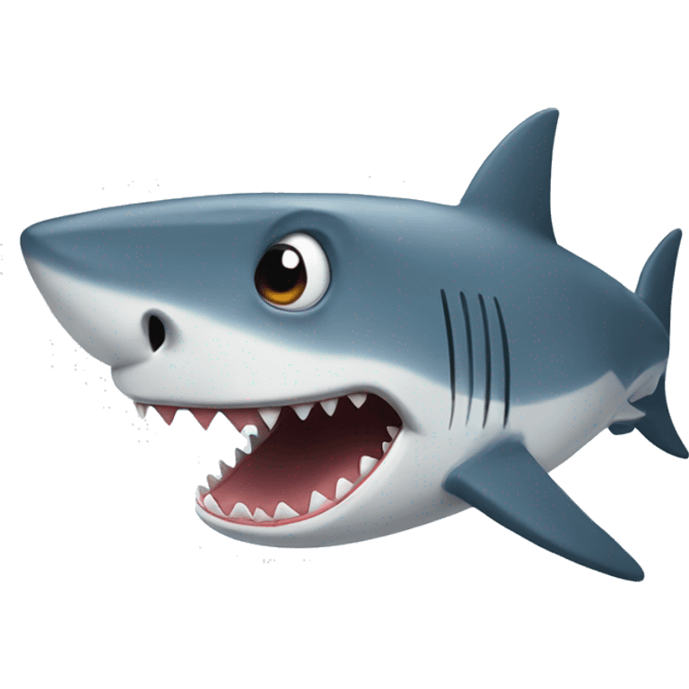 shark staring emoji