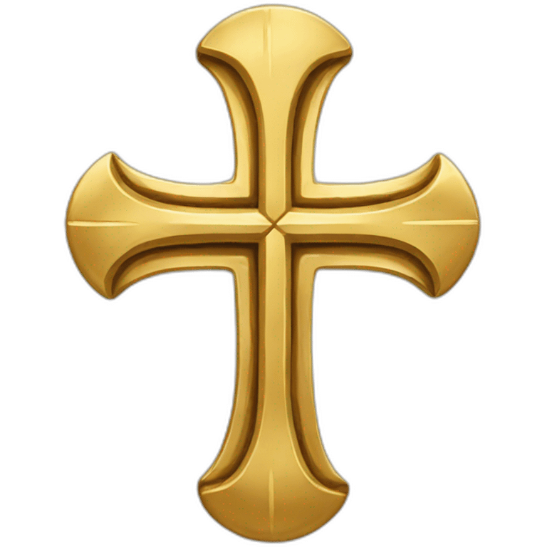 cross made out of gold emoji