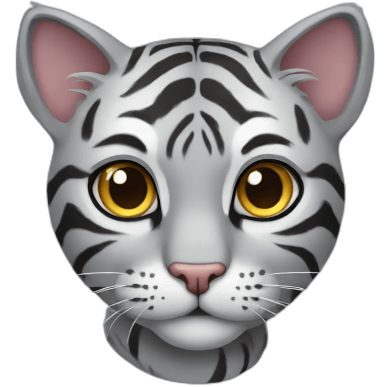 grey tiger cat emoji