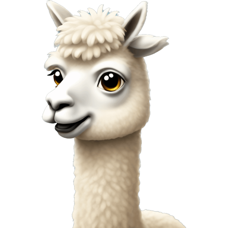 alpaca computer matrix tech emoji