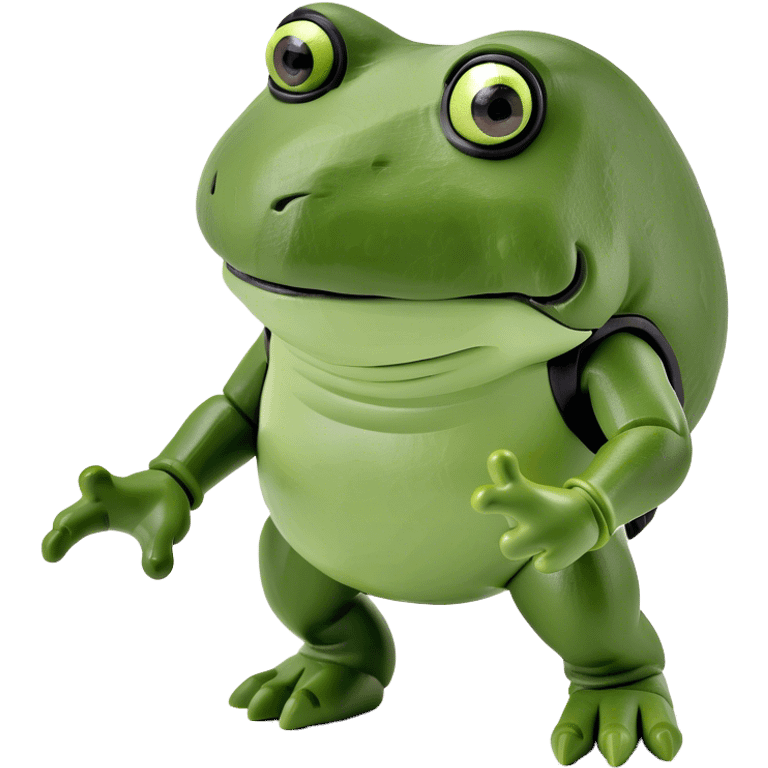 Realistic bufo￼ action figure emoji