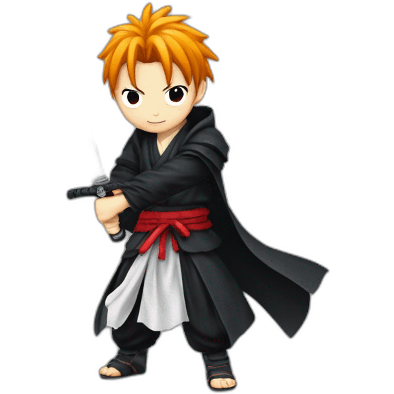 Kurosaki ichigo using his sword emoji