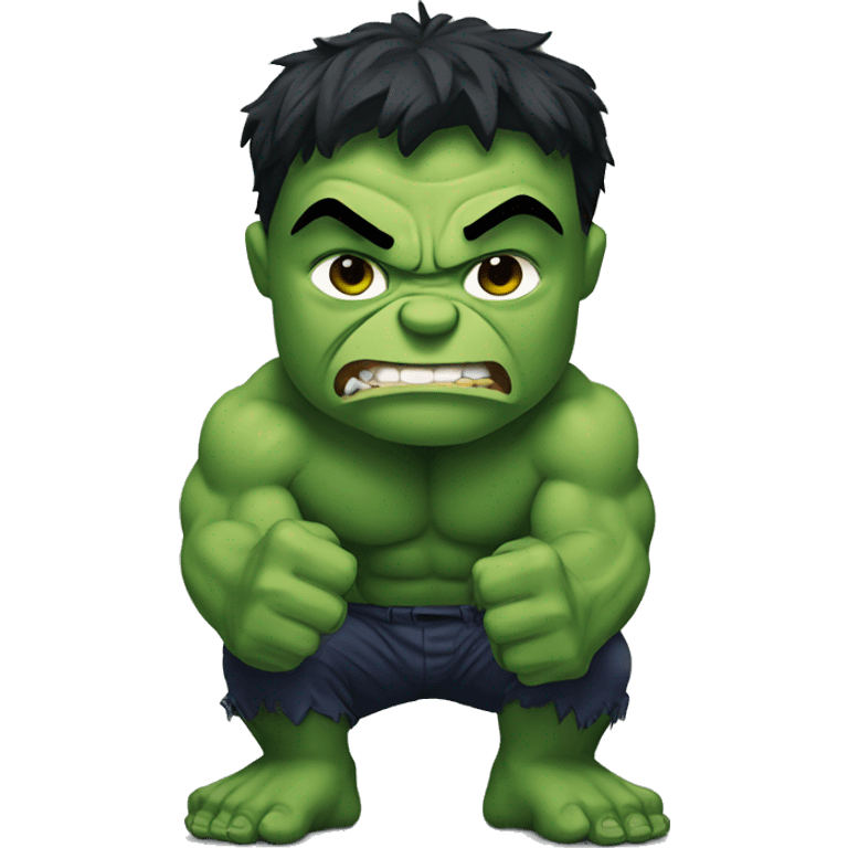 Hulk squatting  emoji