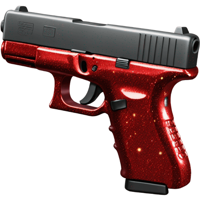 red sparkly glock emoji