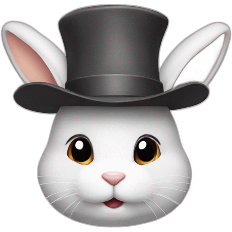 Bunny in hat emoji