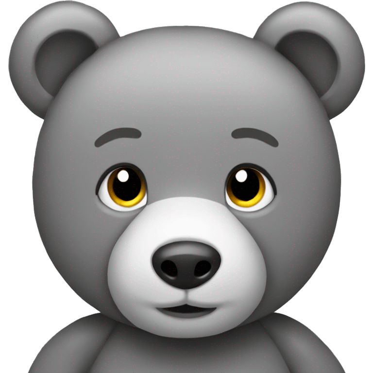 grey teddy bear emoji