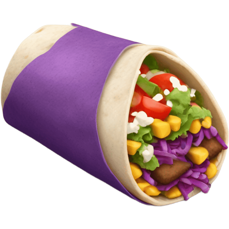 purple burrito emoji