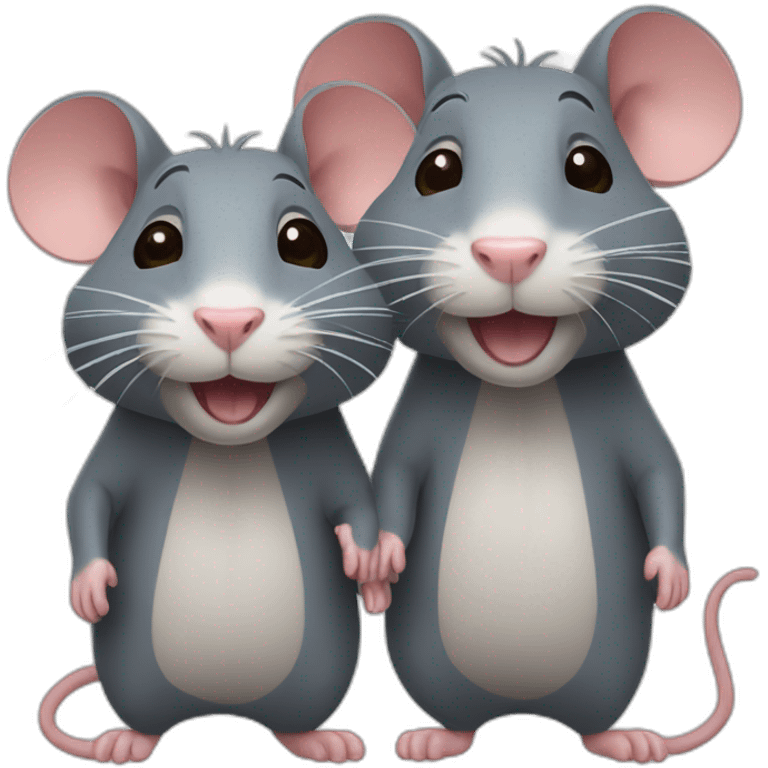 Couple of rats emoji