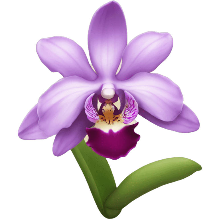 an orchid  emoji