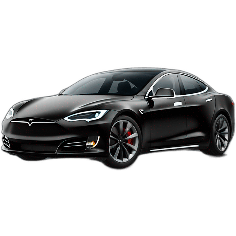 Black Tesla Model S P100D emoji