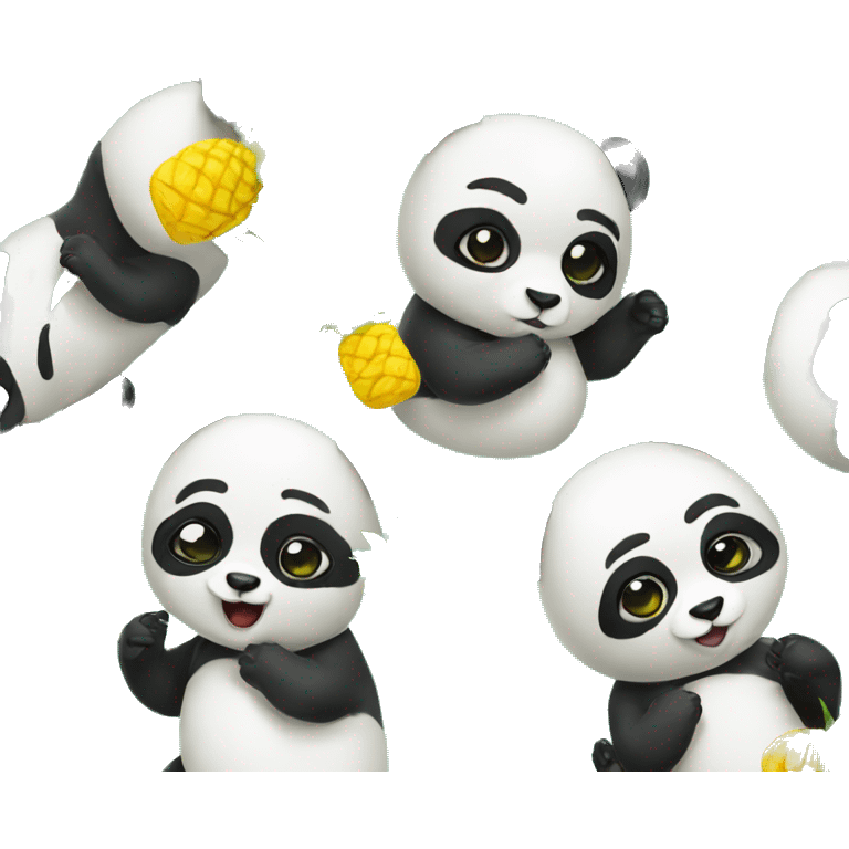 Panda with pineapple  emoji