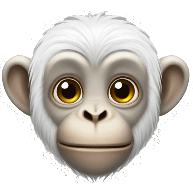 white monkey tattooed emoji