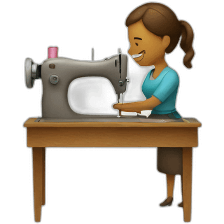 Sewing woman emoji