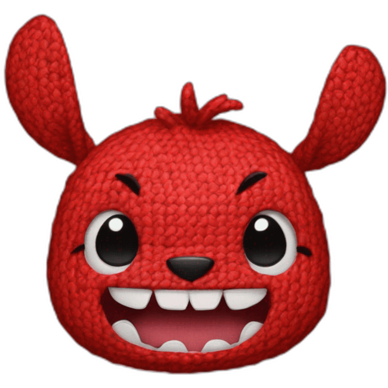 Stitch red emoji