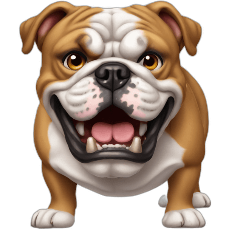 really Mad english bulldog emoji