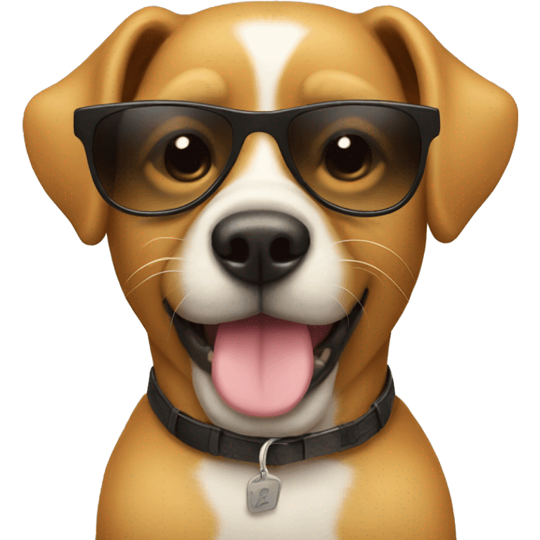 dog with sunglasses emoji