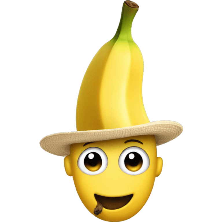 Banana wearing a hat  emoji