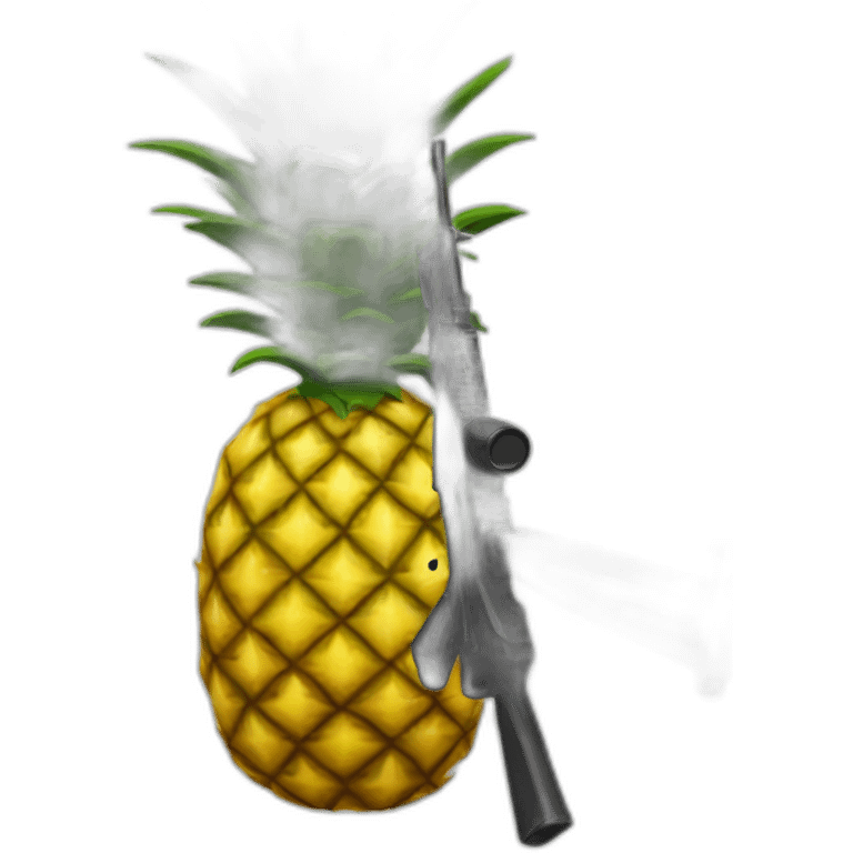 pineapple-holding-m16-rifle emoji