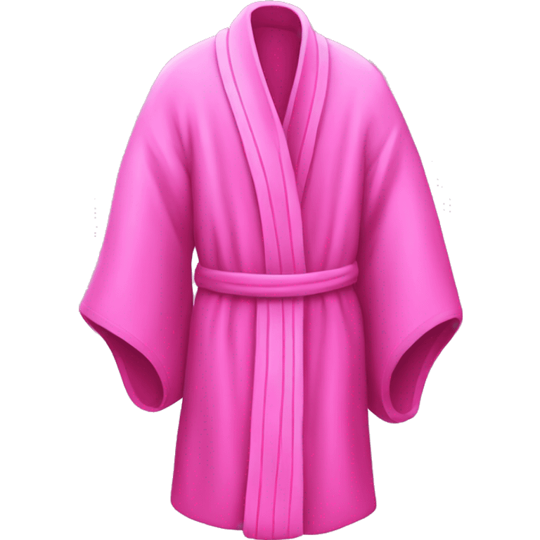 Pink feathery robe emoji