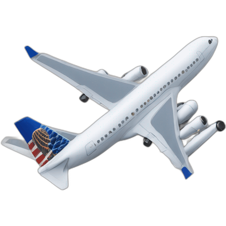 Avion survole new-york emoji