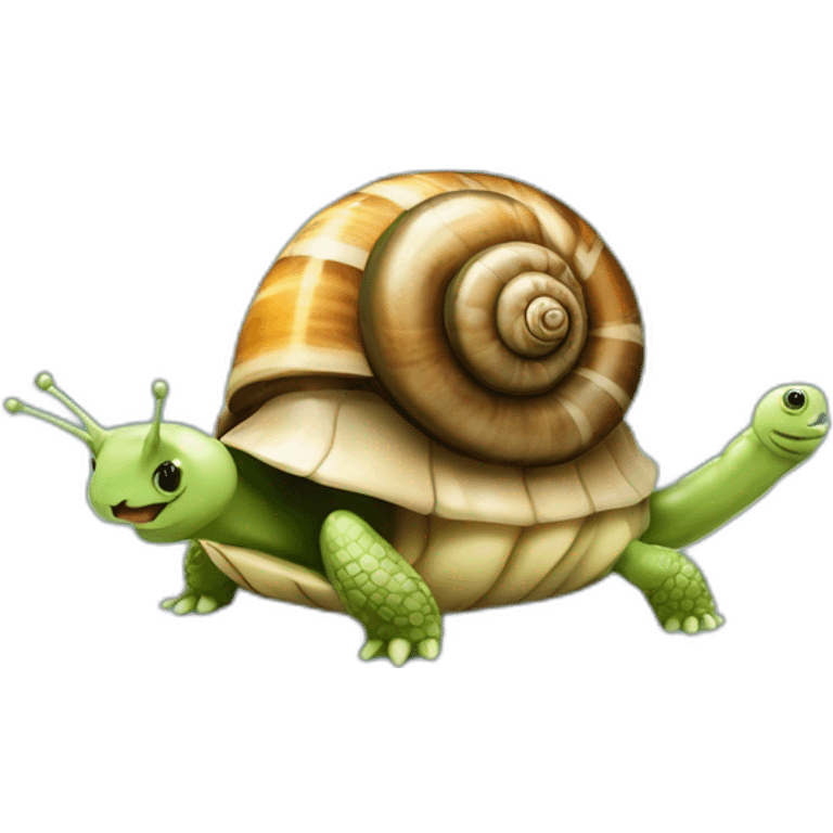 escargot sur tortue emoji