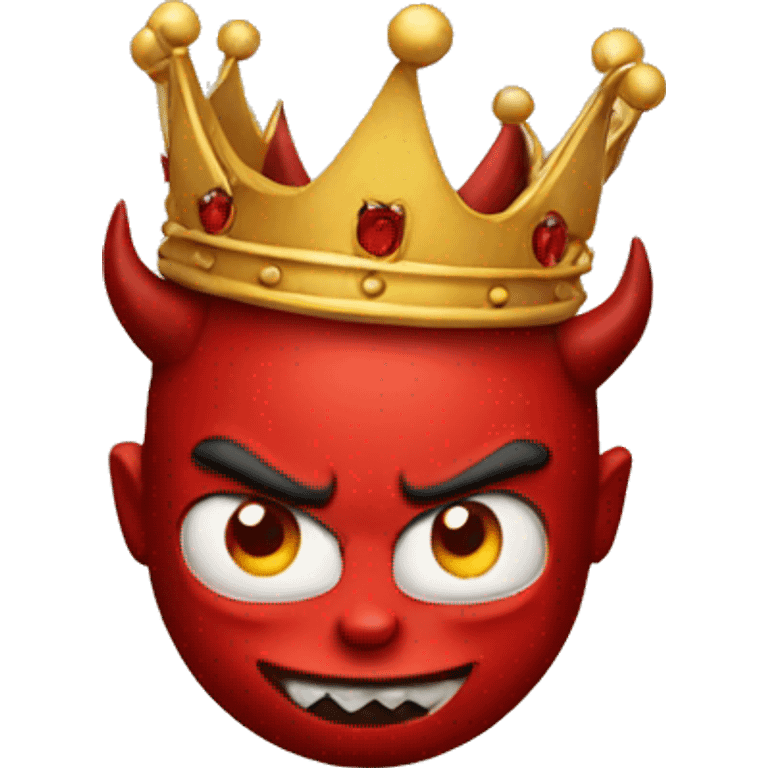 Devil with crown emoji