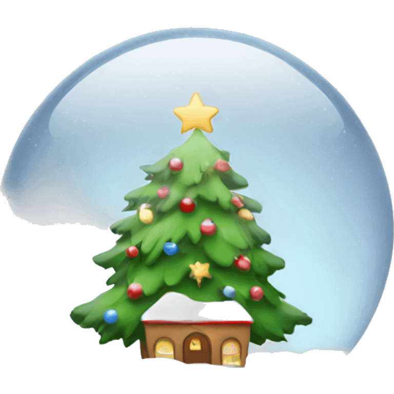 Christmas snowglobe emoji